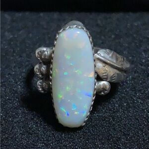 SS Ring set w/ Welo Opal
